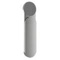 Silver aluminium alloy dual screen extension bracket with magnetic mobile phone holder on a desk.
