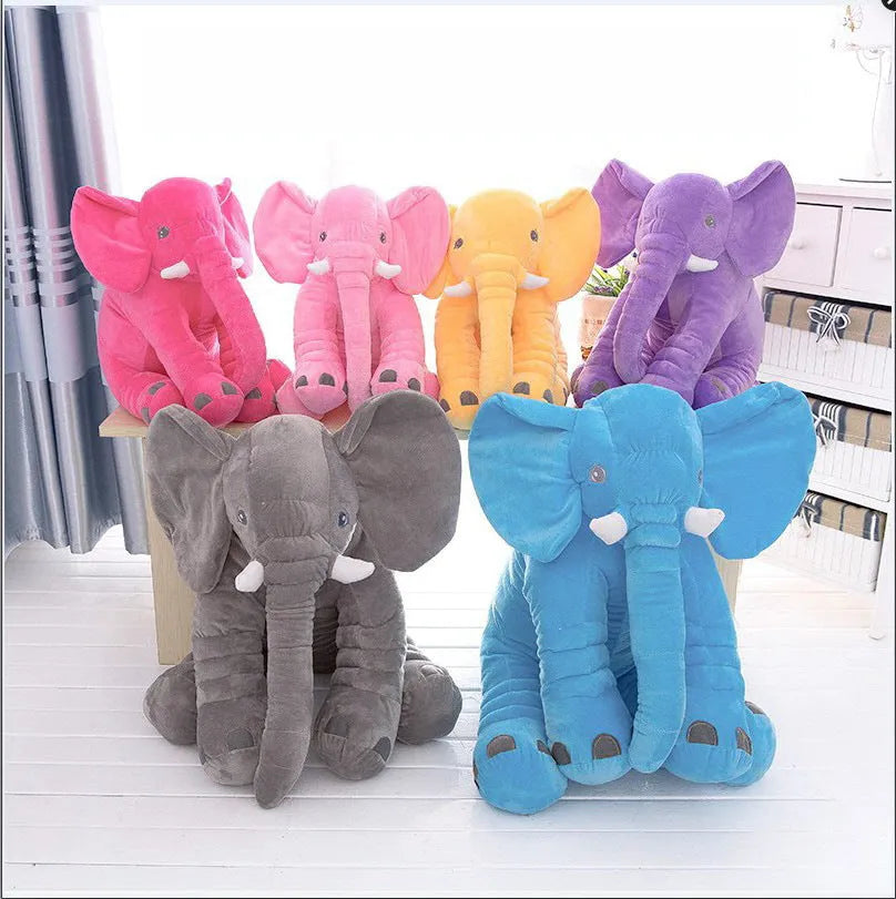 Elephant design plush pillowcase in short plush fabric for baby and child bedding