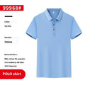Straight cut short sleeve pearl cotton polo overalls on a hanger, shown in a colour selection.
