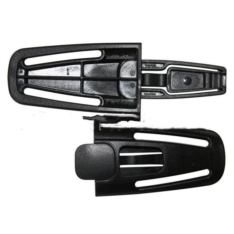 Black nylon seat belt buckle clip for child car seat harness