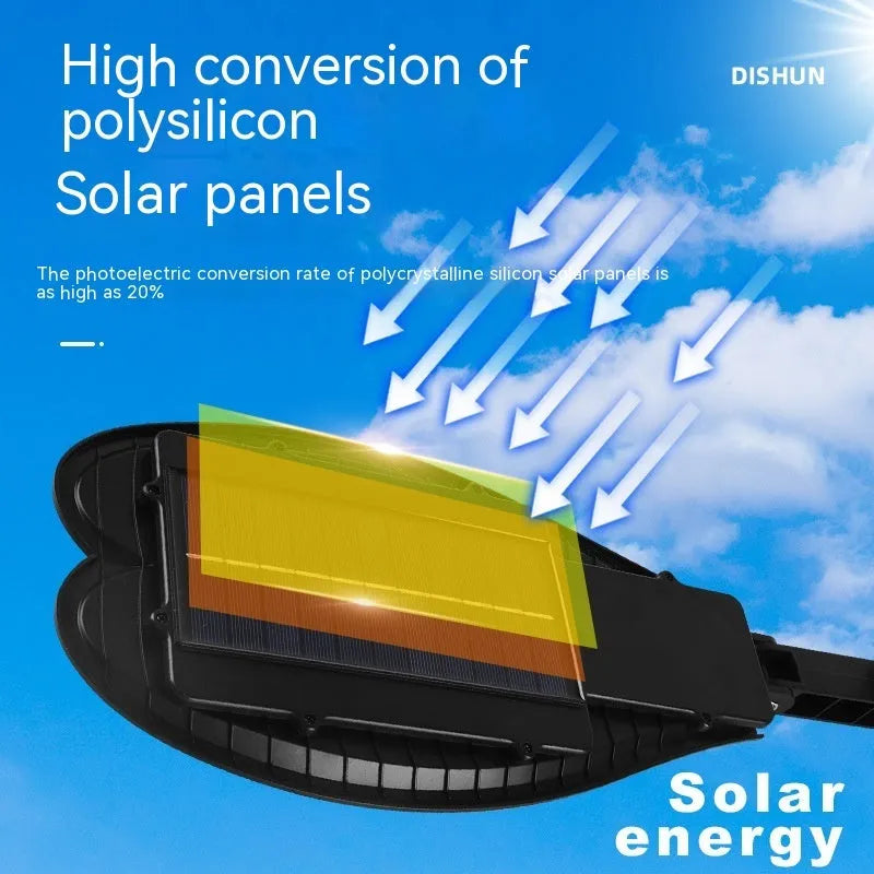 6-eye sword design solar garden lamp with polycrystalline silicon panel and remote control for outdoor lighting