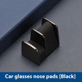 Zinc alloy car dashboard glasses clip with leather detail in black, gray, green, or red.