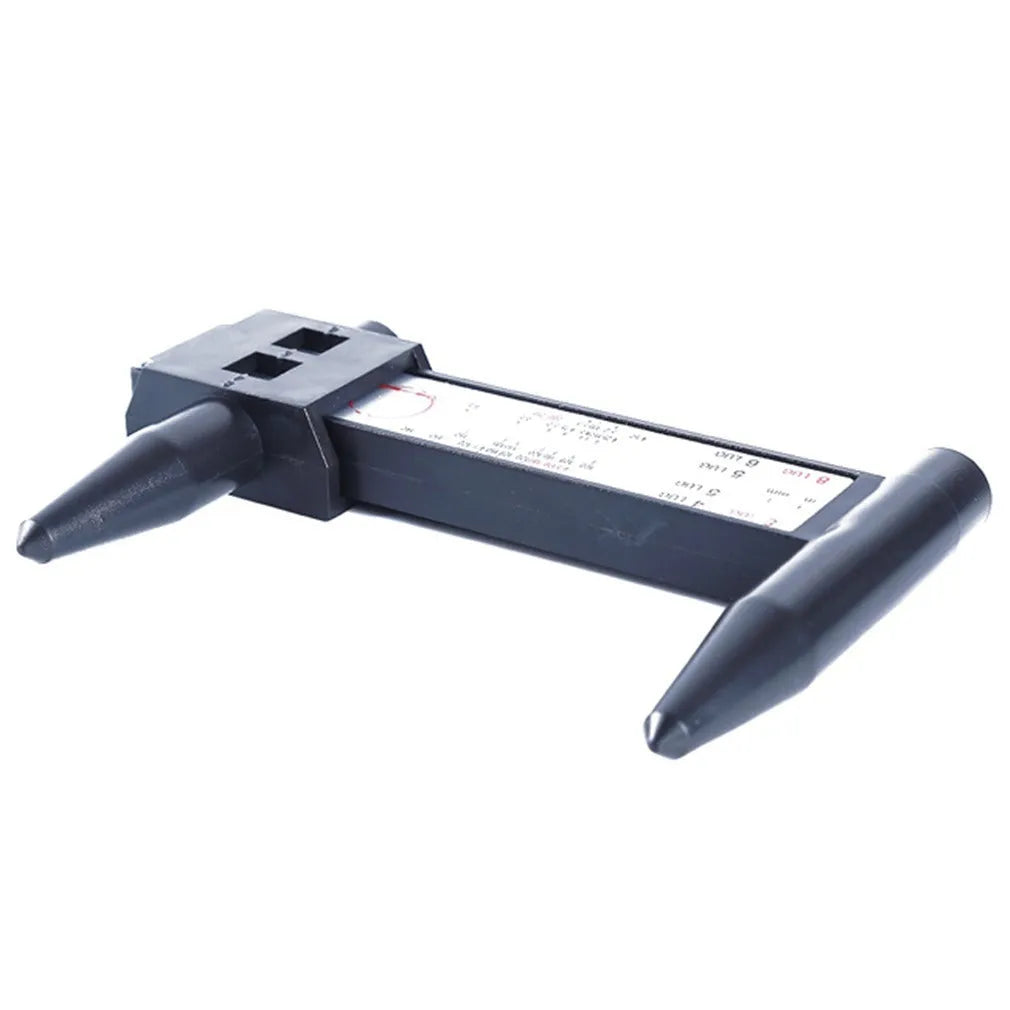 Electronic digital caliper measuring tool for hole distance with 180mm range and plastic construction