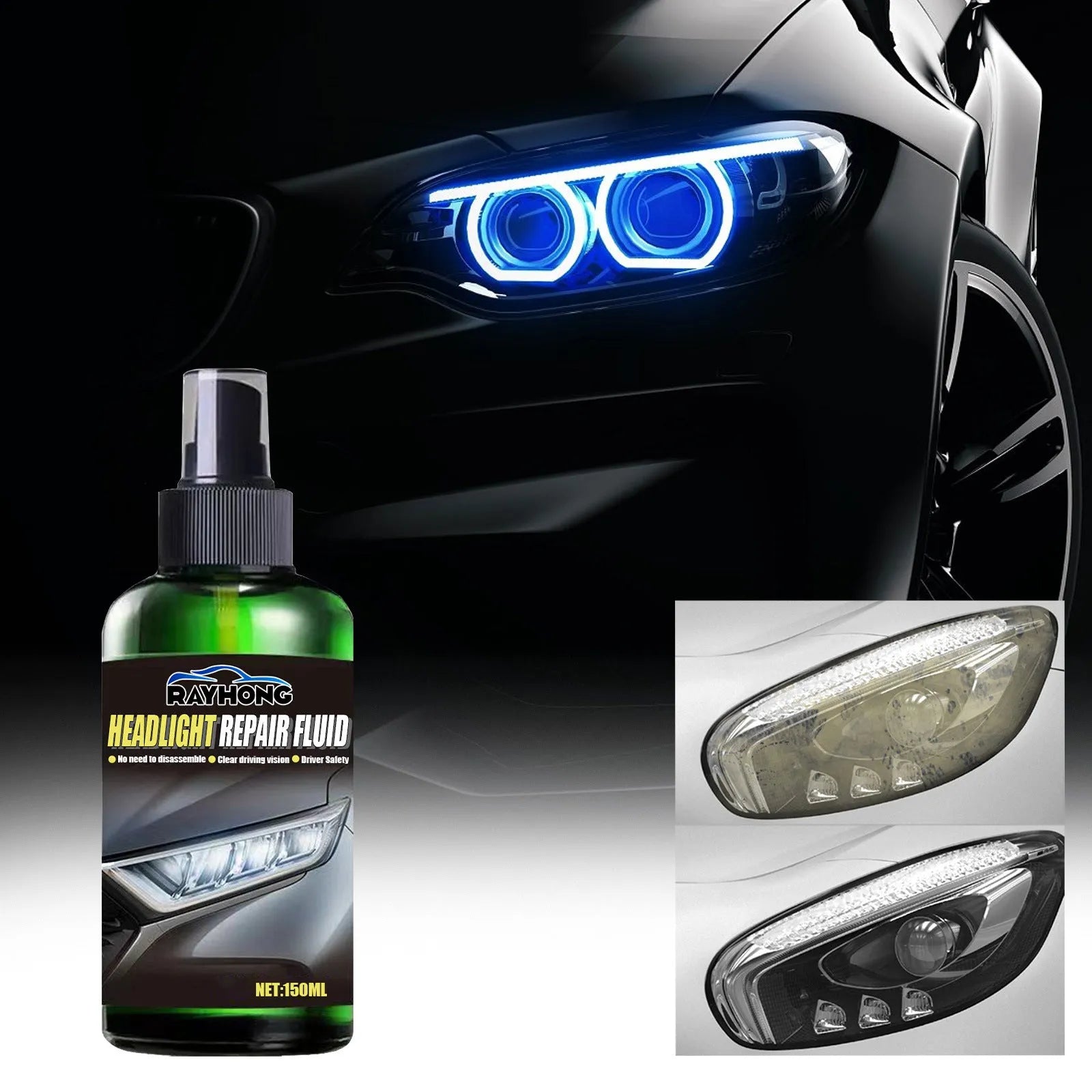 150ml bottle of car lamp repairing liquid for headlight restoration