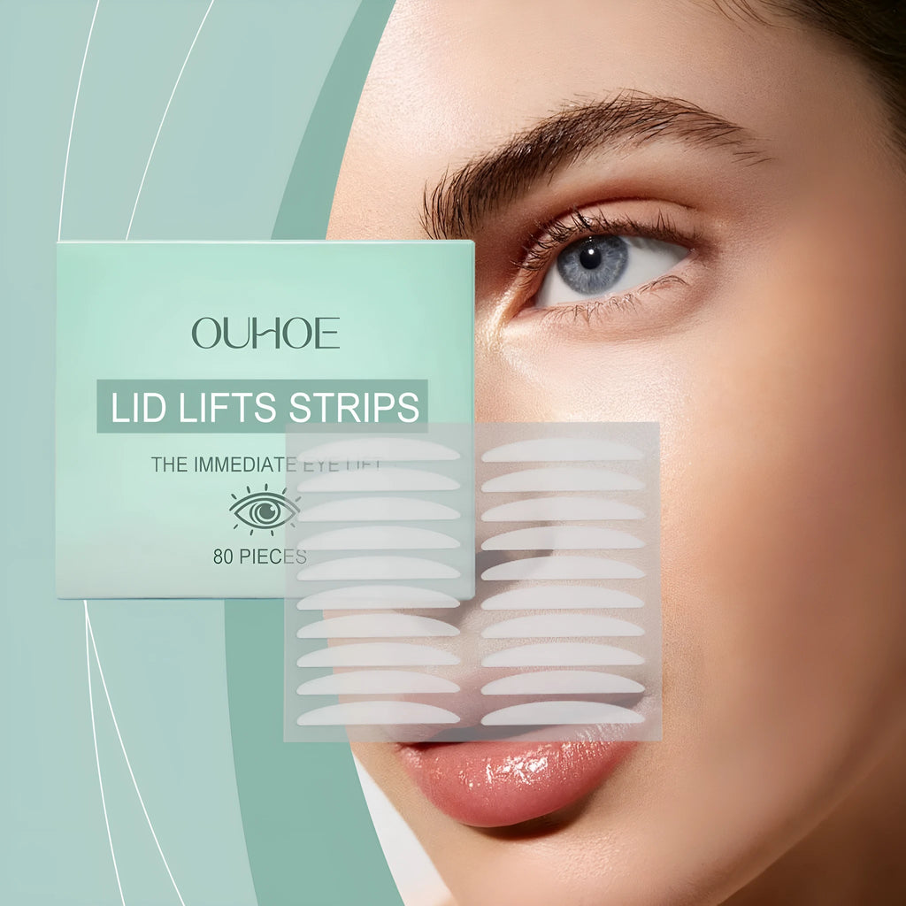 Meimu Tie eyelid stickers pack containing 80 pieces with collagen and hyaluronic acid hydrogel formula