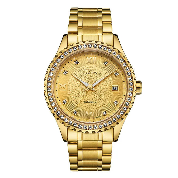 Fashionmonger men's waterproof automatic mechanical watch with luminous hands in business style design