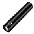 Black or silver aluminium red light therapy mosquito repellent lamp with charging cable.