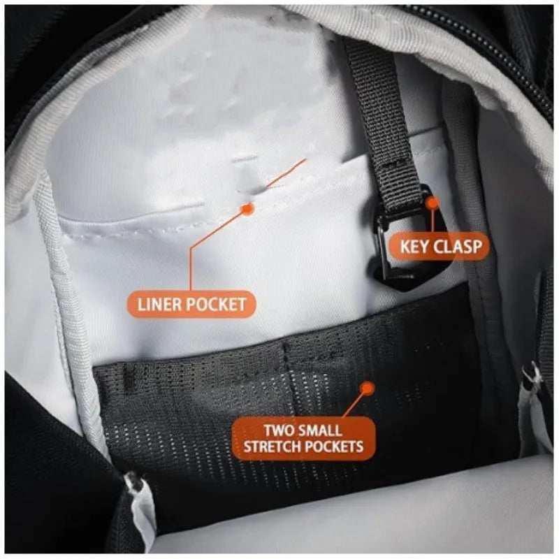 Fitness magnetic kettle bag crossbody bag in pink cloth with magnetic closure for water bottle carry