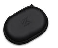 Black oval leather earphone storage case for EDX PRO and ZEX PRO models
