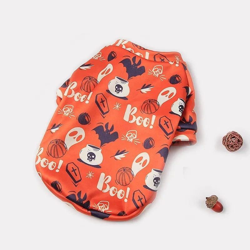 Fleece-lined polyester dog jumper with matching triangular scarf in European American style