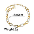 Electroplated stainless steel bracelet with double-layer loving heart design