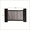 Elastic polyester car boot storage net shown in two sizes: 20x35cm and 20x45cm.
