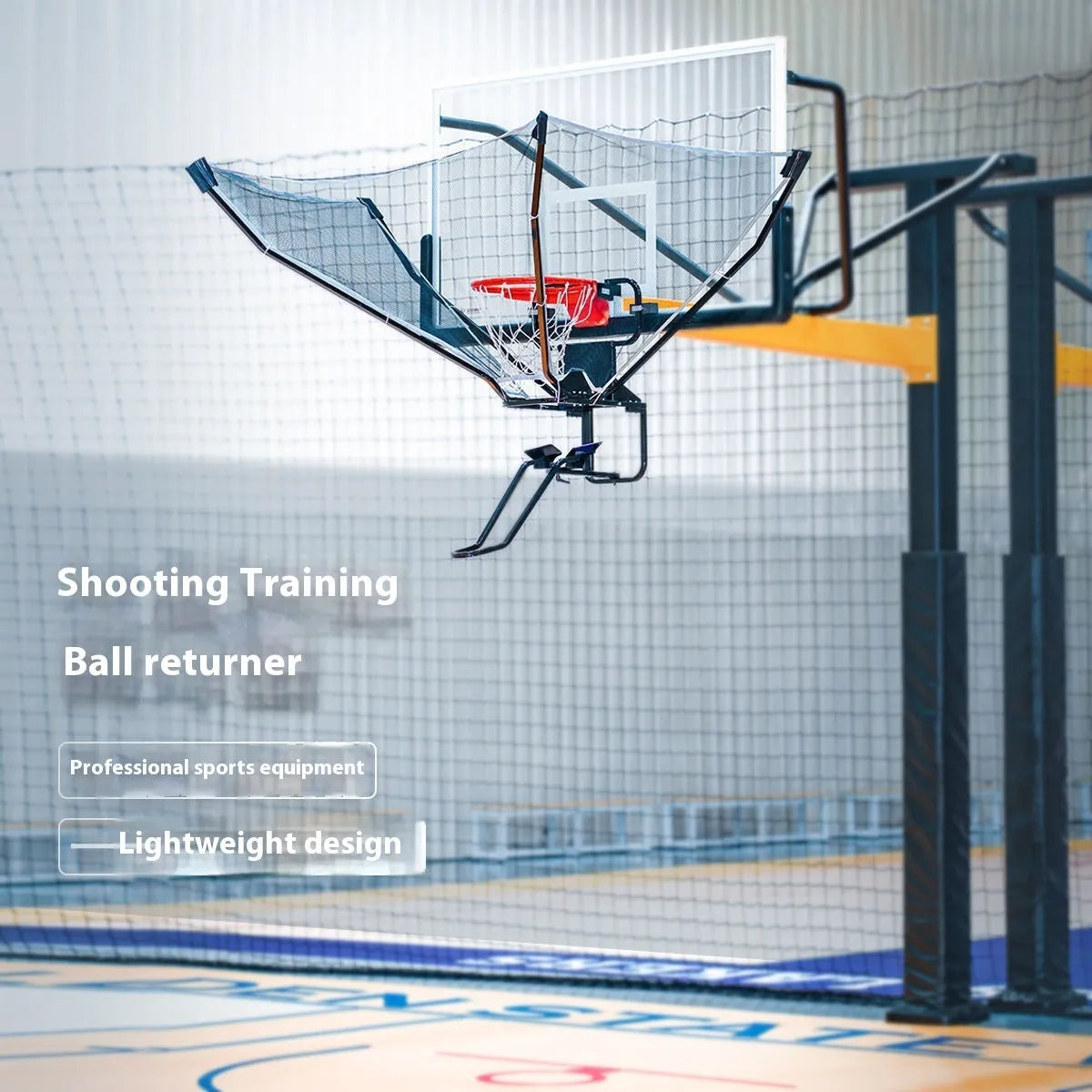 Second generation basketball training ball return machine with automatic ball return function