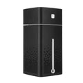 Black or white USB desktop humidifier measuring 103x103x218mm with 1000ml capacity
