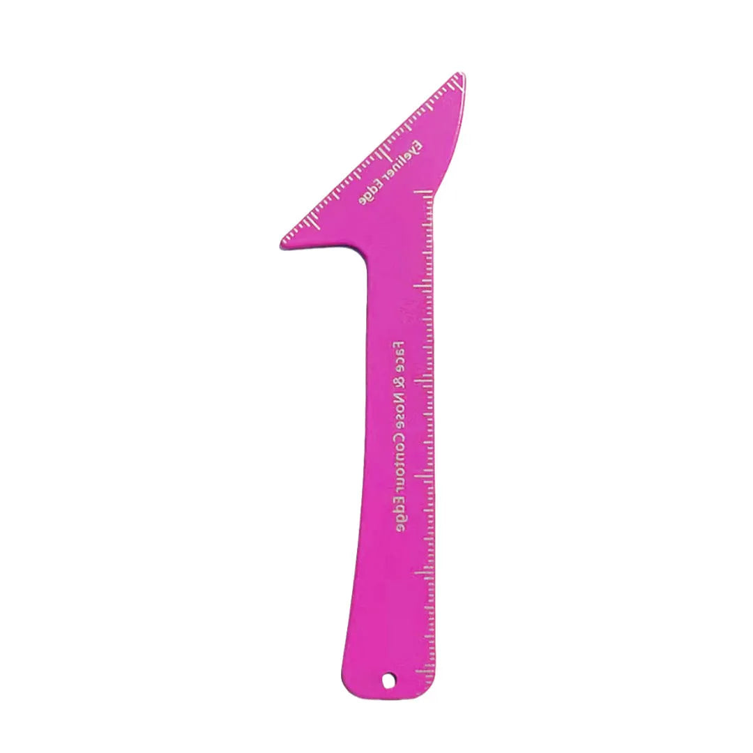 3-in-1 reusable eyeliner stencil tool for hooded eyes with winged liner and contour shapes