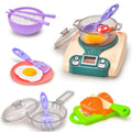 Plastic simulation induction cooker kitchen toy house for infant girls aged 0-3 years