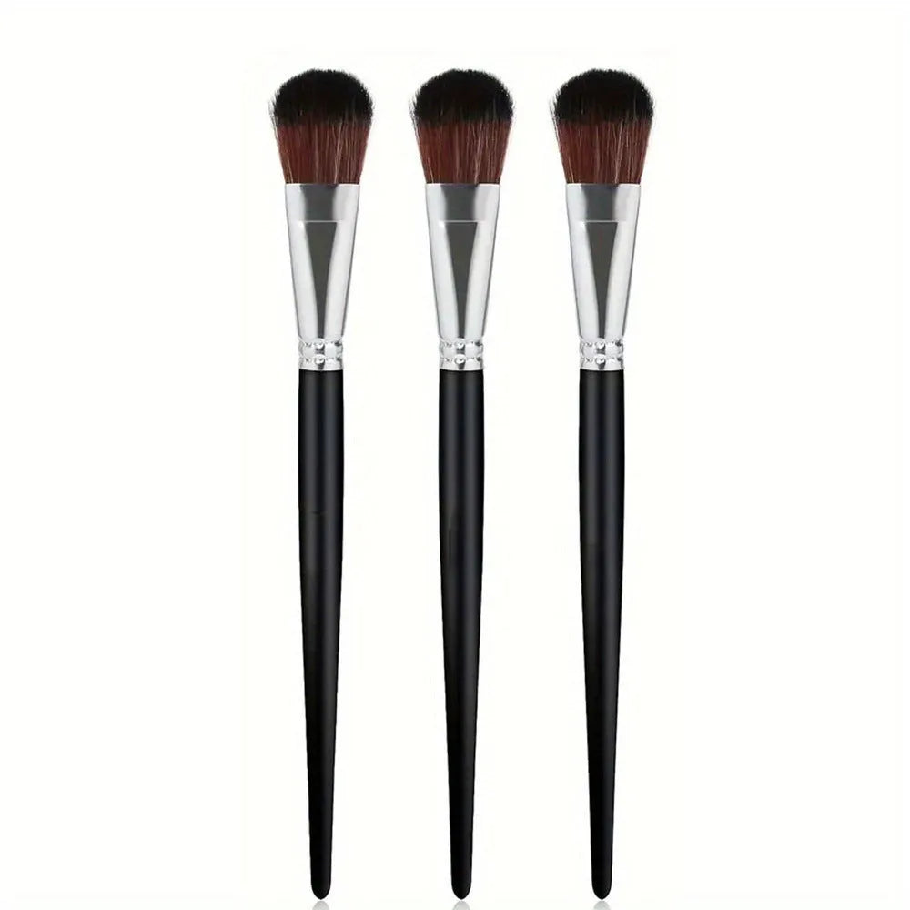 Children's nylon oil painting brush art drawing pen with wooden handle and single curved wire tip
