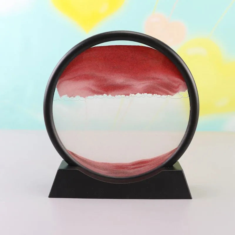 3D dynamic sand painting in glass frame with quicksand effect, 7 inch size, multicolour options