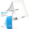 White A4 thermal printer paper with quick-drying thermosensitive coating for business use
