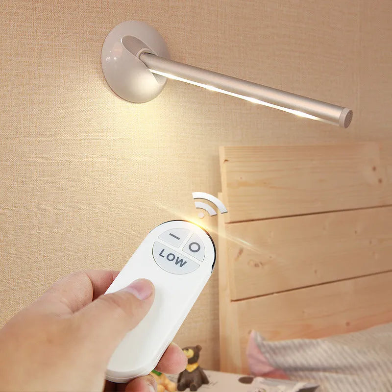 LED night light mirror lamp with remote control for cabinet installation