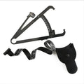 Black body fat measuring instrument with skin fold caliper and measurement tape