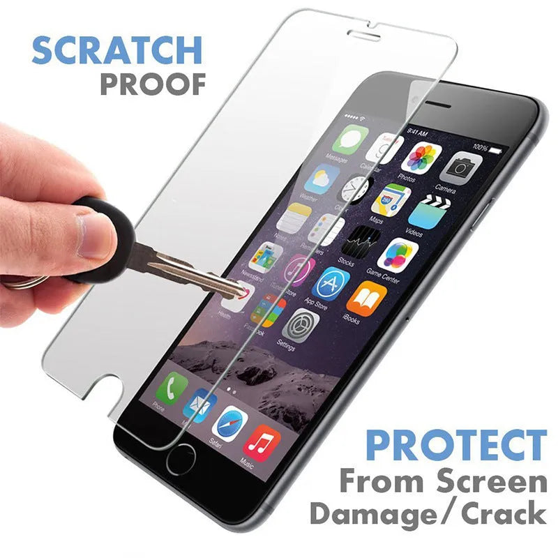 Tempered glass iPhone screen protector with anti-fingerprint features