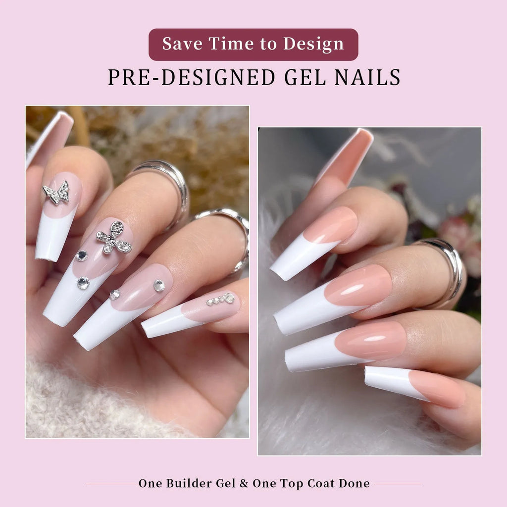 Box containing 288 French wear armour style seamless removable nail stickers.