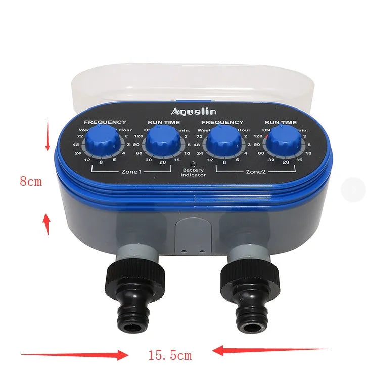 Dual timed intelligent irrigation automatic watering device with digital display