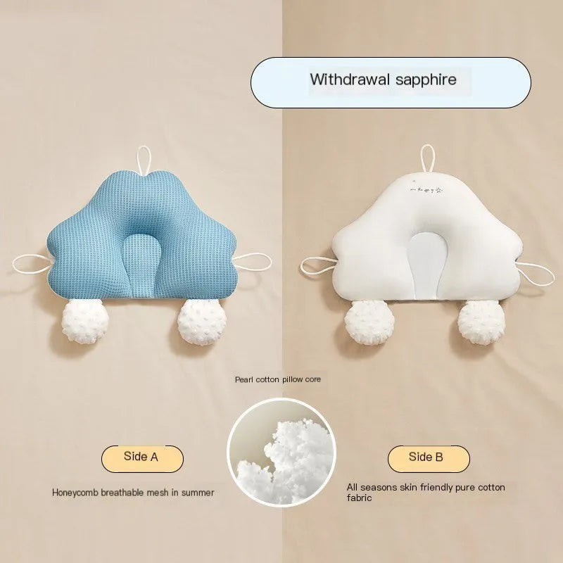 Baby correction head shaping pillow U-shaped design with pure cotton cover