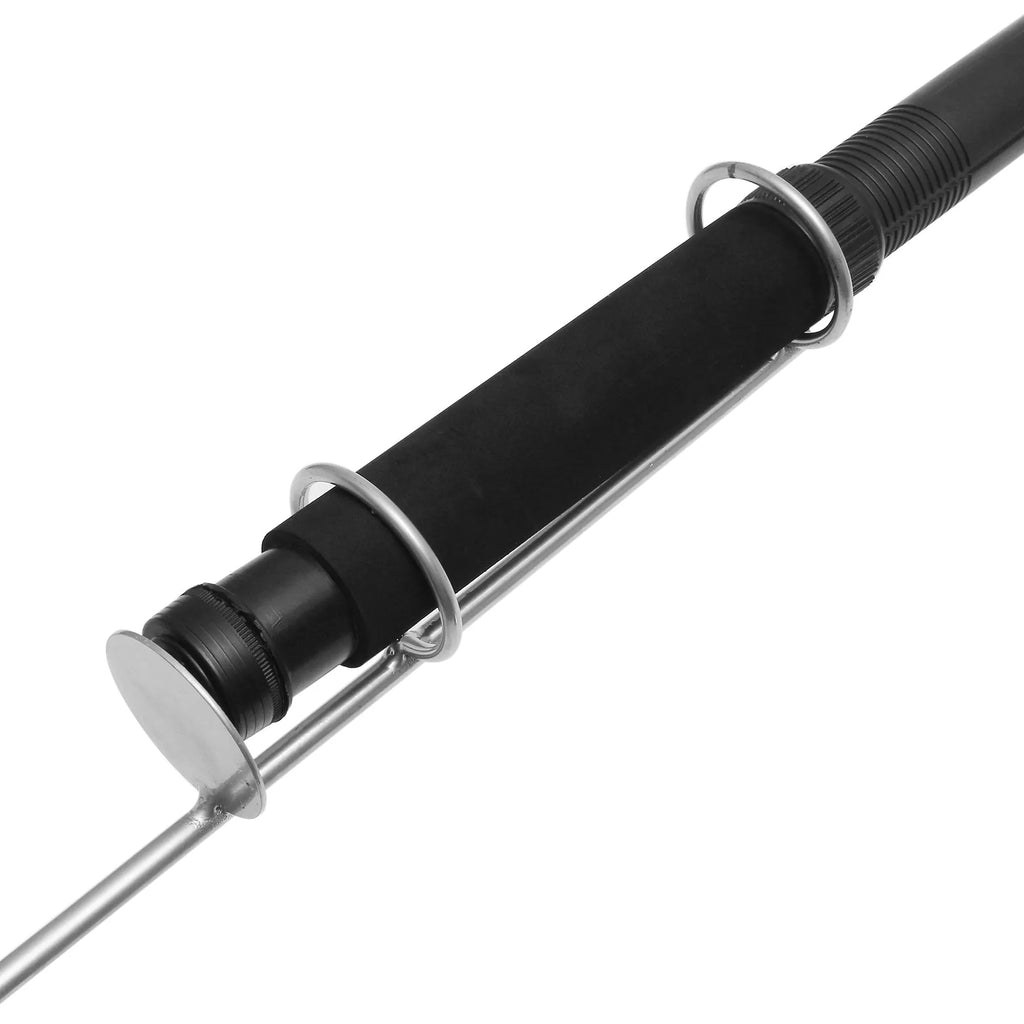White LED fishing rod light with telescopic pole and remote controller for outdoor use