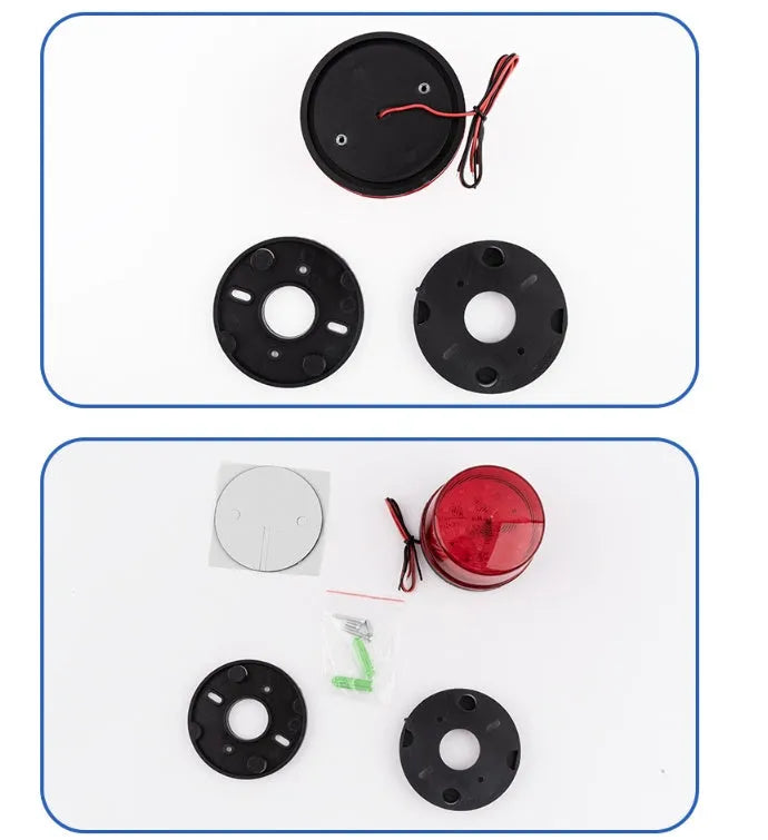 HC-79 24V warning and alarm light with flashing light and audible alarm for building safety