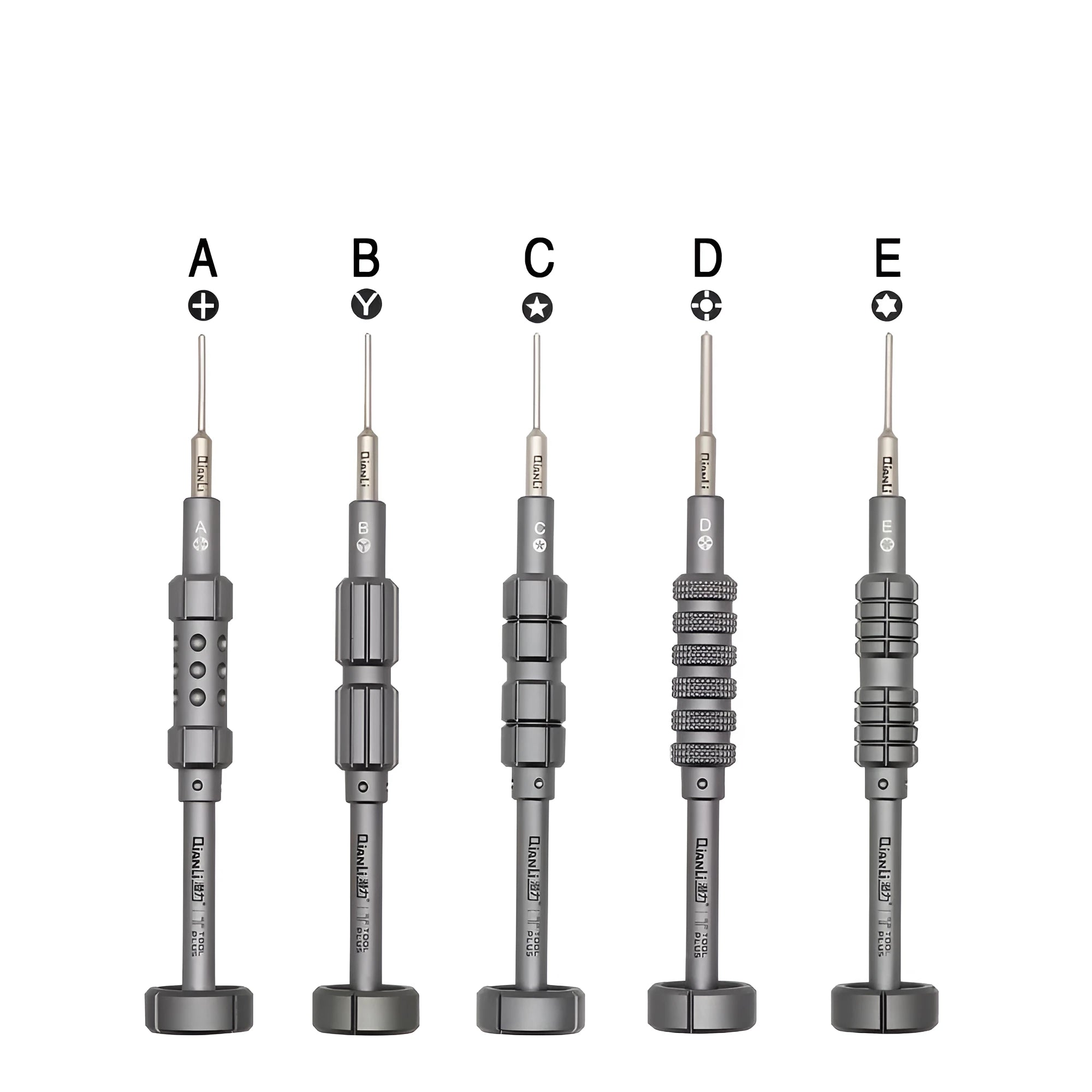 iPhone T2 cross triangle tail screwdriver with grenade-shaped aviation alloy handle and multiple bit types