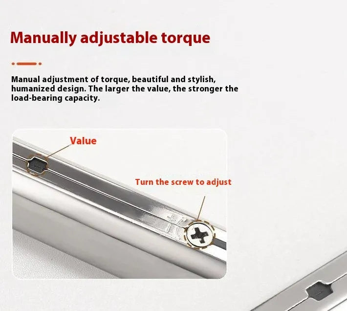 Cold rolled steel adjustable support rod for tatami cabinet with spring jackstay mechanism.