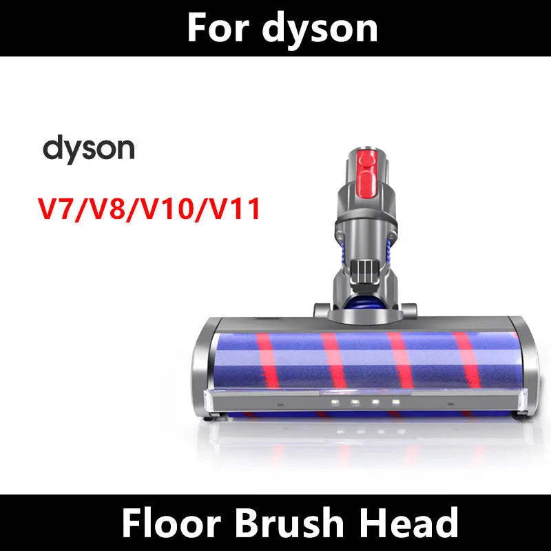 Dyson vacuum cleaner replacement electric floor brush head with soft velvet roller