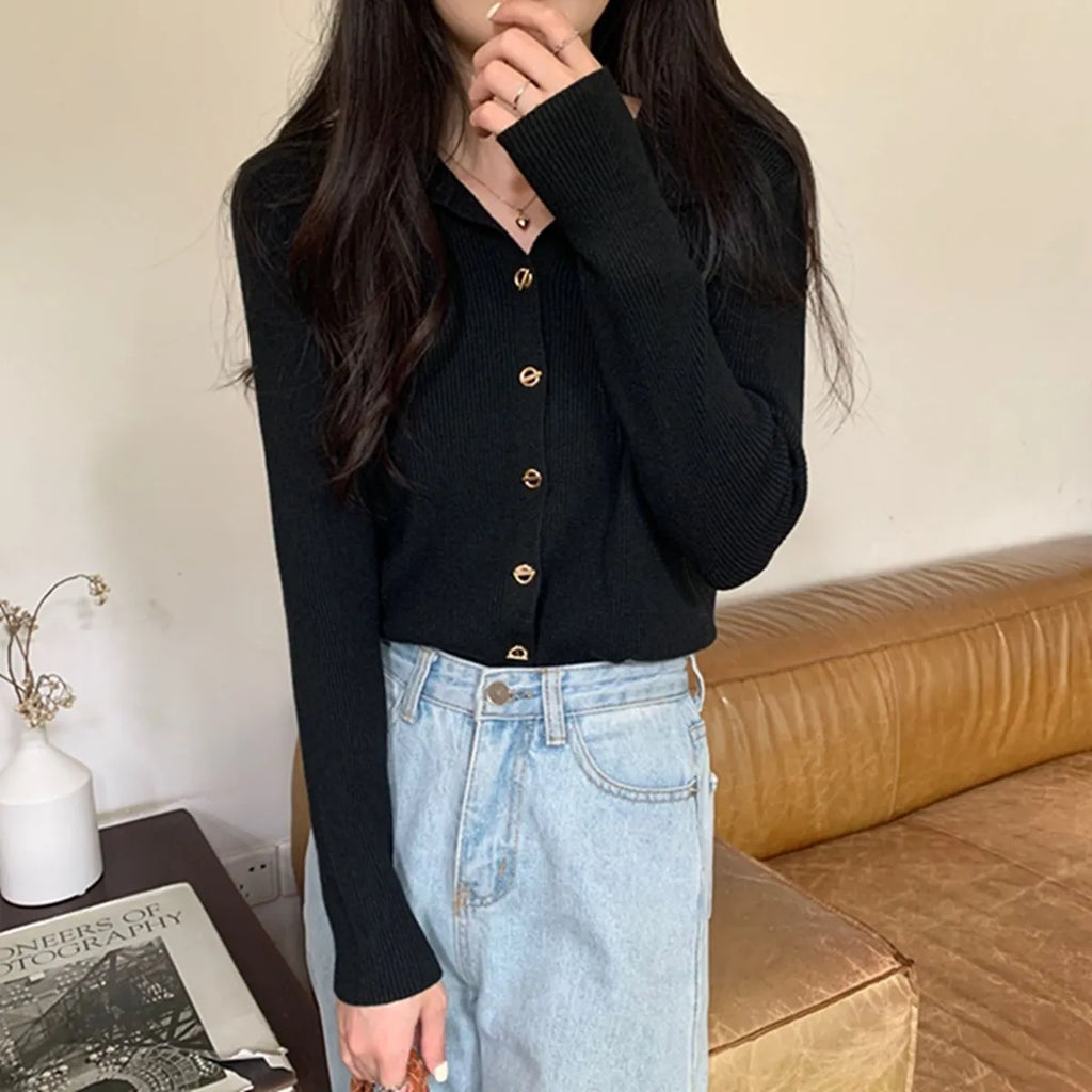 Long sleeve knitted cardigan in viscose fibre showing loose fit and available in beige, black, oatmeal, green, and khaki colours