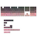 Plastic two-colour crack luminous key cap set in Black Powder colour, 290x160x30mm, for mechanical keyboard customisation