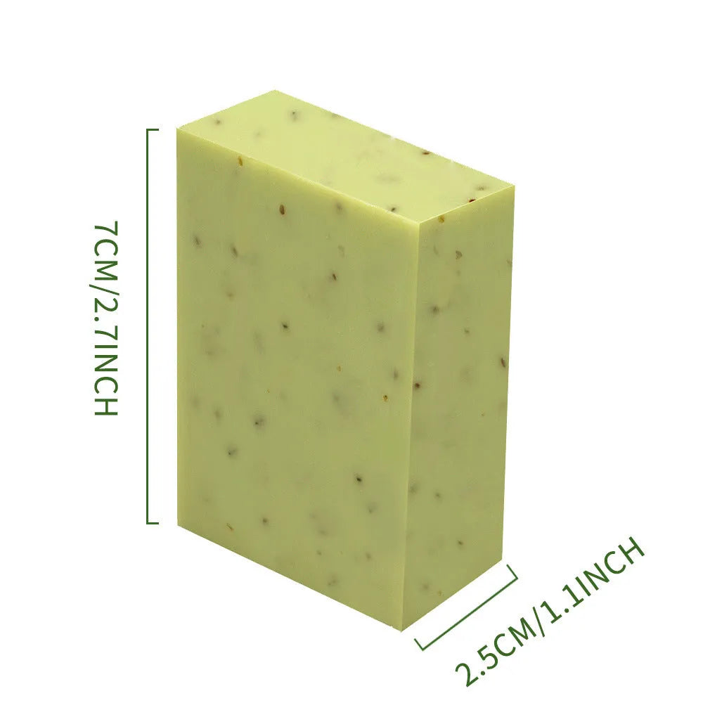 Handmade essential oil soap bar in 100g size with natural scent options