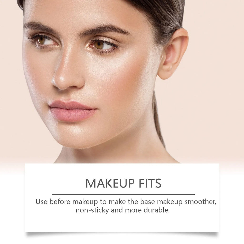 Clear and moisturising cream skin make-up primer in a 30ml bottle