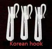 Single panel blackout curtain with choice of hook, Korean hook or rings hanging style.