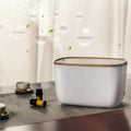 GX-22K white household atomizer humidifier and diffuser with night light on a wooden table