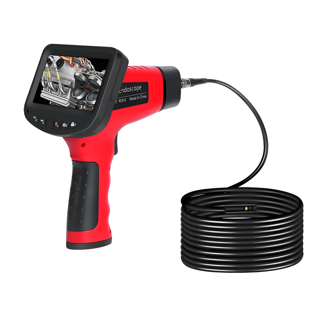 8.5mm dual-lens endoscope camera with hard wire and snake pipeline options for inspection work