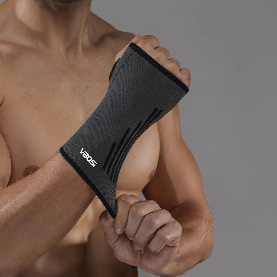 Adjustable wrist guard for tennis badminton basketball outdoor sports in Black, Green, Orange colours available in sizes L M XL