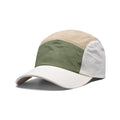 Men's khaki quick-drying cotton-polyester baseball cap with a curved brim.