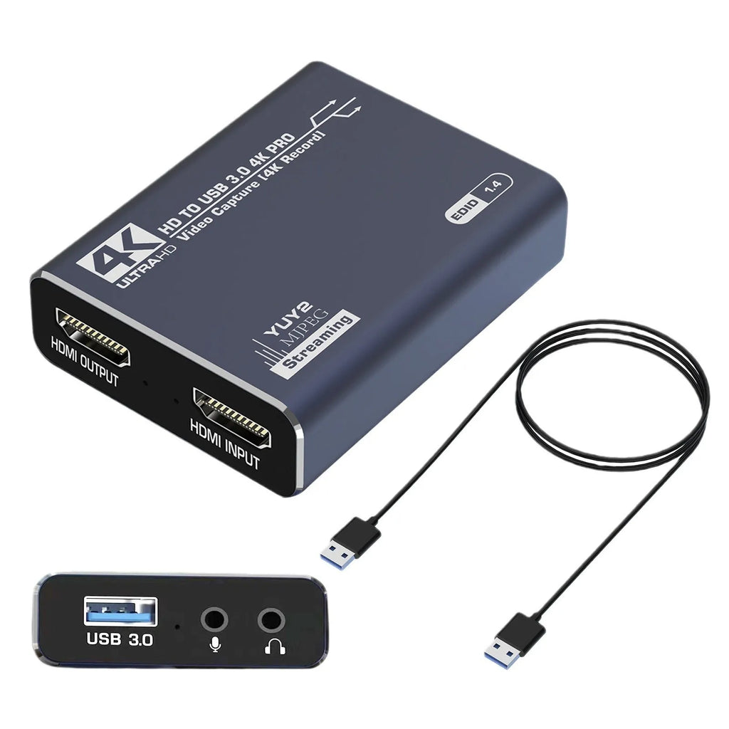 Black MS2131 HDMI video capture box for 1080 game recording and audio
