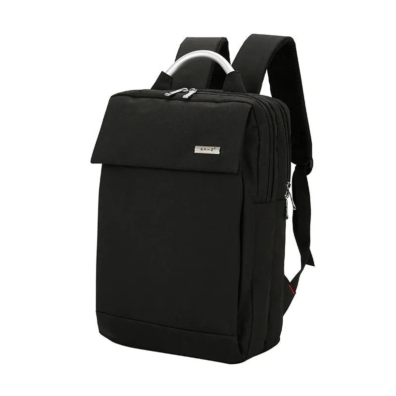 Double shoulder bag in nylon with 15 inch notebook PC compartment, available in black, blue, gray, and red