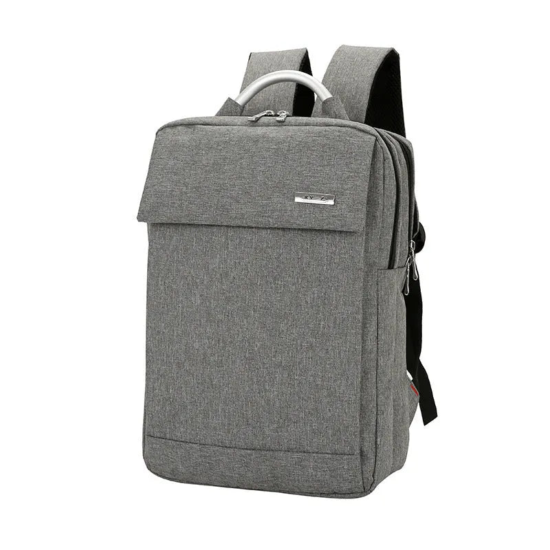 Double shoulder bag in nylon with 15 inch notebook PC compartment, available in black, blue, gray, and red