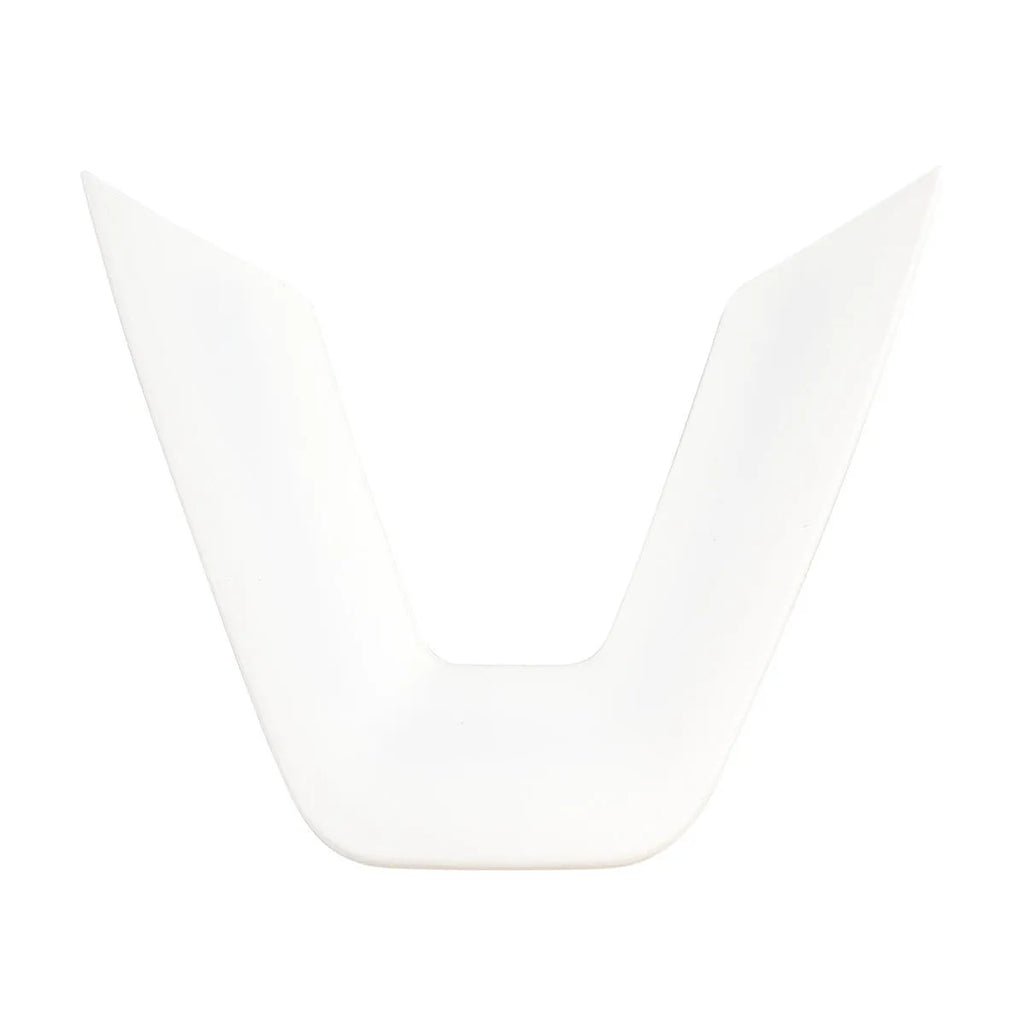 White plastic ABS steering wheel protective patch for interior renewal