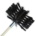 Flexible dryer pipe cleaning brush with nylon brush wire for chimney and ventilation system cleaning