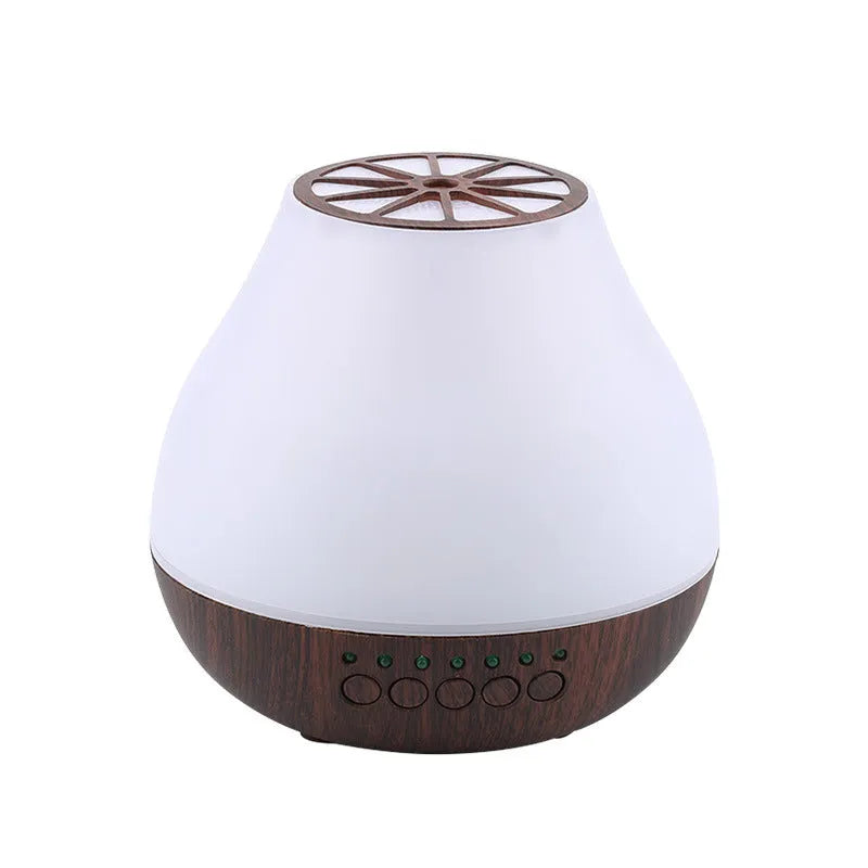 Wood grain finish USB aroma diffuser with colourful lights for essential oils