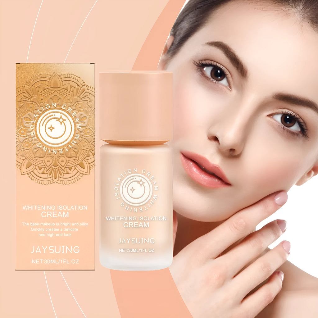 Clear and moisturising cream skin make-up primer in a 30ml bottle